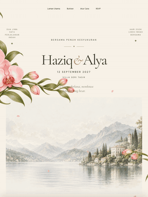 Anggerik Tasik digital invitation design