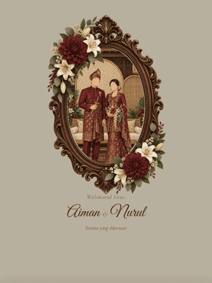 Bertaut Kasih digital invitation design