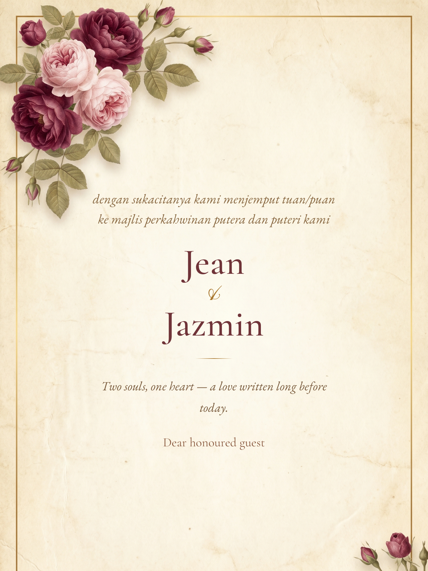 Vintage Rose Parchment